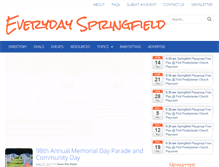 Tablet Screenshot of everydayspringfield.com